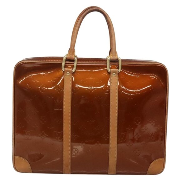 LOUIS VUITTON Monogram Vernis Van Damme Hand Bag Bronze - Picture 3 of 15